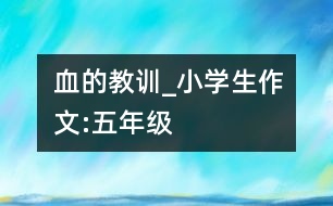 血的教訓_小學生作文:五年級