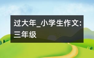 過大年_小學(xué)生作文:三年級(jí)