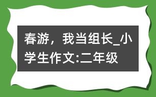 春游，我當組長_小學生作文:二年級