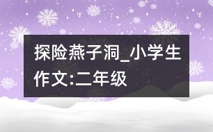 探險燕子洞_小學生作文:二年級