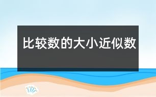 比較數(shù)的大小、近似數(shù)