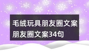 毛絨玩具朋友圈文案、朋友圈文案34句