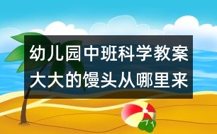 幼兒園中班科學教案：大大的饅頭從哪里來？