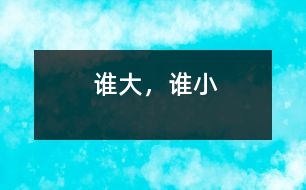 誰(shuí)大，誰(shuí)小