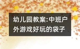 幼兒園教案:中班戶(hù)外游戲好玩的袋子