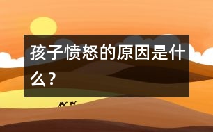 孩子憤怒的原因是什么？