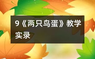 9《兩只鳥(niǎo)蛋》教學(xué)實(shí)錄